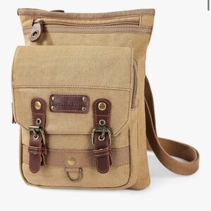 🌺Canvas Messenger Bag with Leather Accents-Unisex🌺